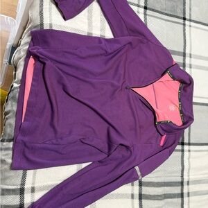 Tek Gear Pink and Purple Activewear Top